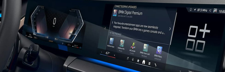 Photo showcasing tech features of the 2026 BMW X3