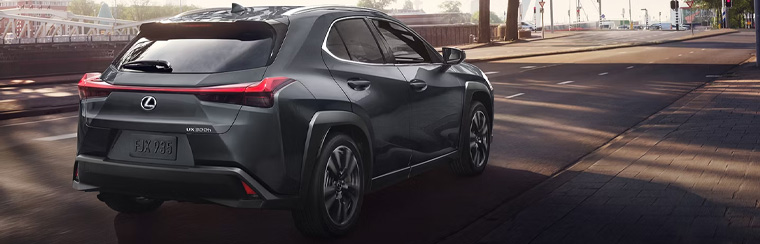 Photo showcasing tech features of the 2025 Lexus UX Hybrid