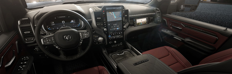 Photo showcasing tech features of the 2026 Ram 1500