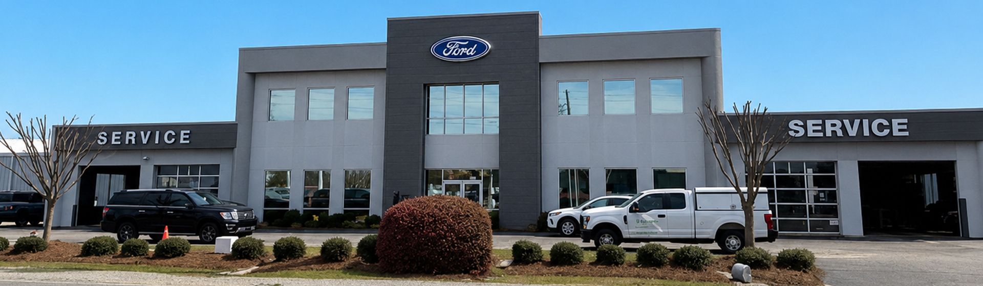 The Liberty Ford Fayetteville dealership storefront