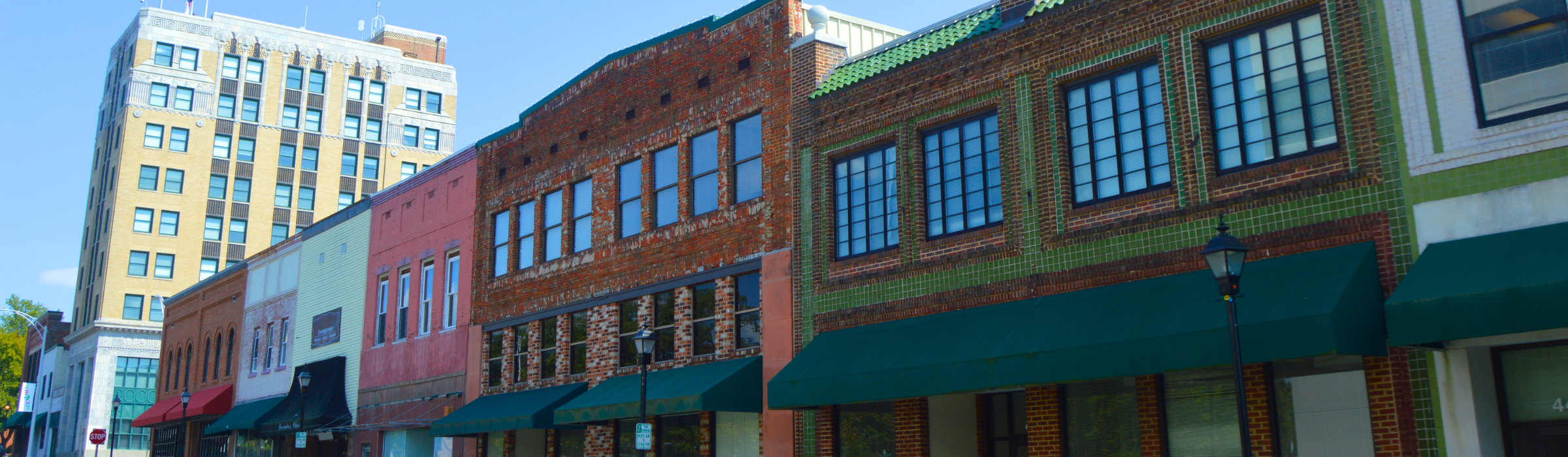 Skyline view of the city of Burlington, North Carolina