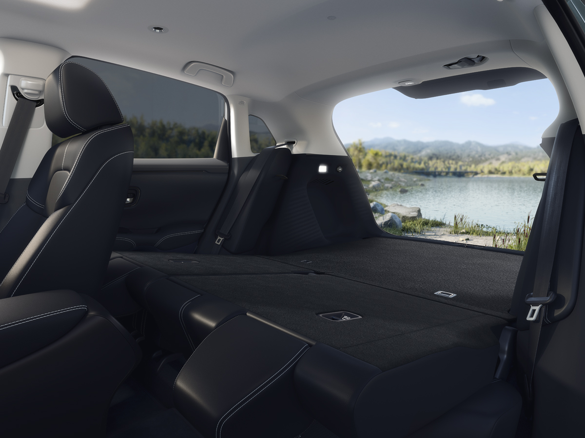 The interior of
