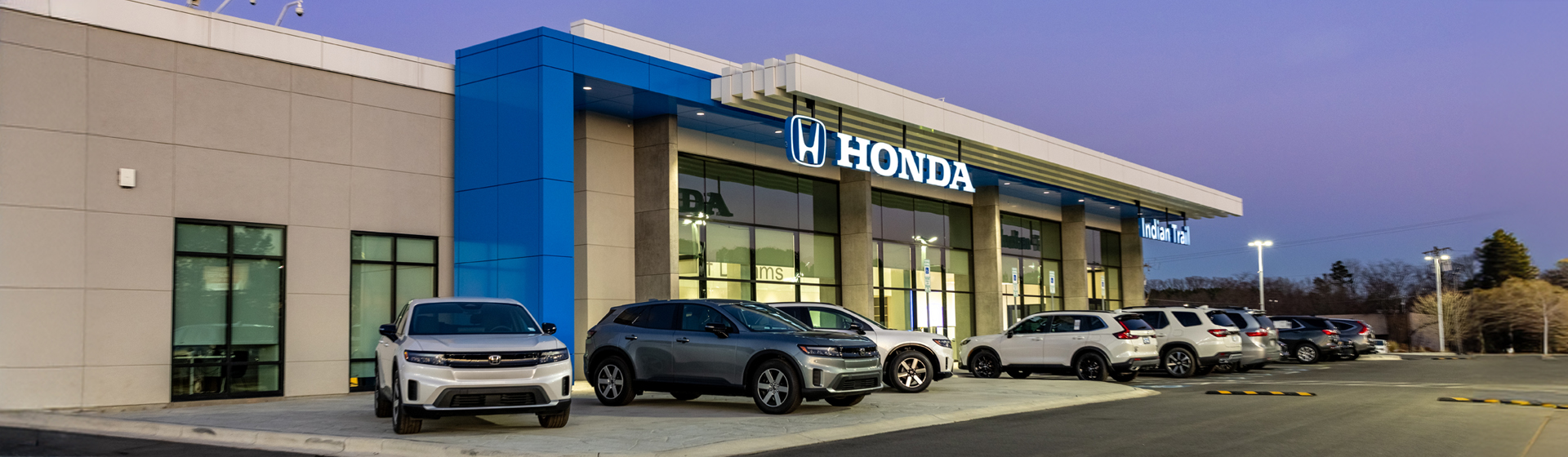 The Honda of Indian Trail dealership storefront