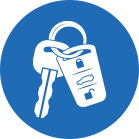 Icon representing exchanging keys