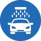 Icon representing a car wash