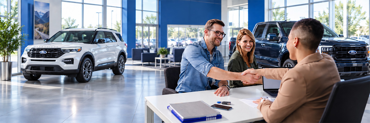 The Liberty Ford Fayetteville dealership storefront