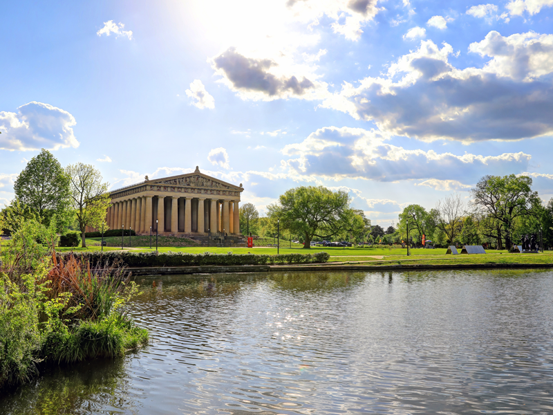 The Parthenon in Centennial Park in Nashville, Tennessee