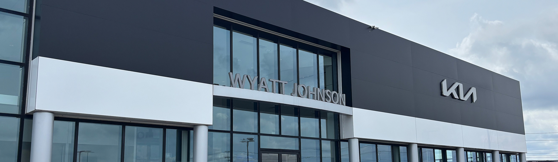 The Wyatt Johnson Kia dealership storefront