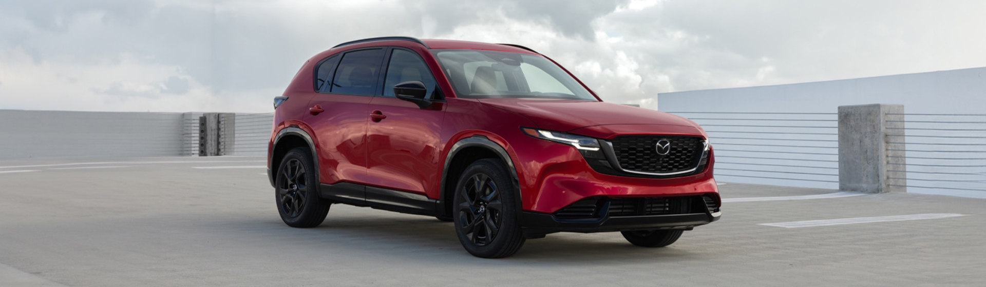 The redesigned 2026 Mazda CX-5 finished in Soul Red Crystal Metallic paint.