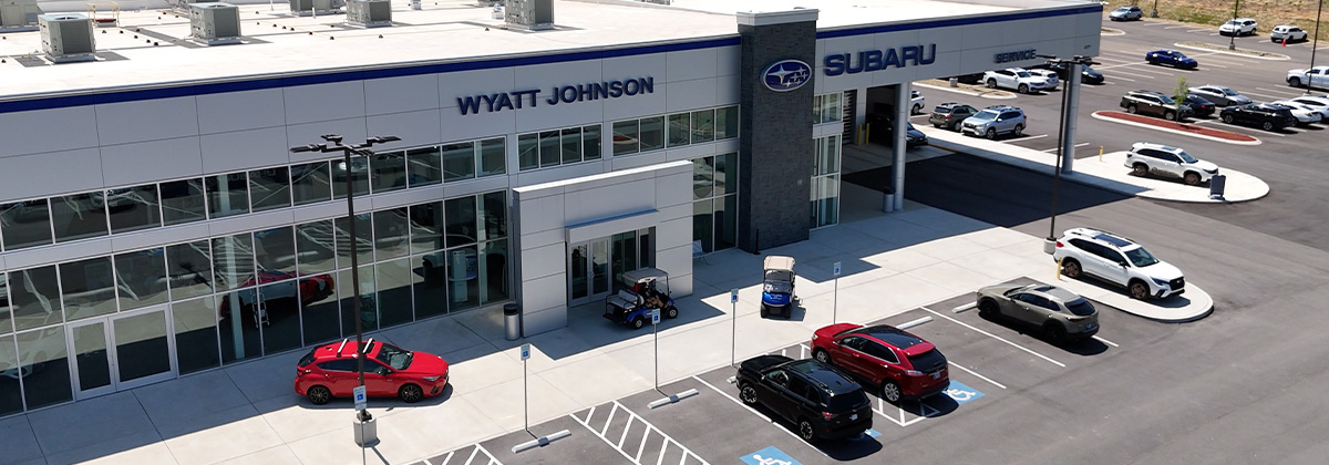 The Wyatt Johnson Subaru dealership storefront