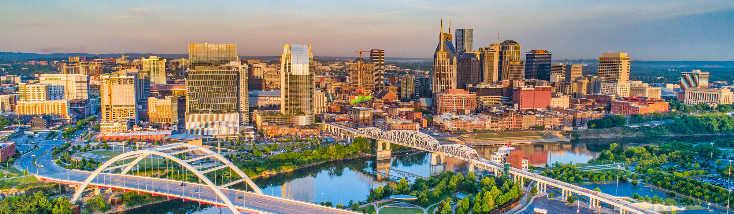 Skyline of the city of Nashville, Tennessee