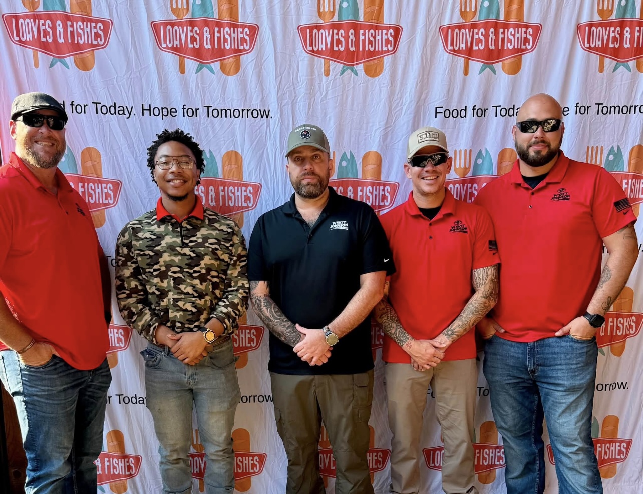 The Wyatt Johnson Toyota team at the John Waddle Memorial Shoot event.