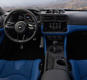 2023 Nissan Z interior photo of dashboard and tech