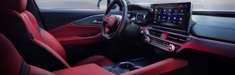 Photo of the interior of the 2024 Acura ZDX