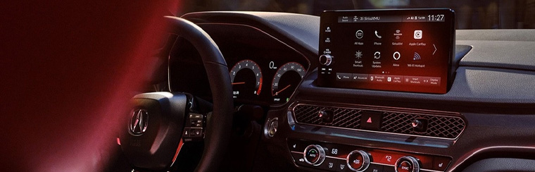 Photo showcasing tech features of the 2025 Acura Integra