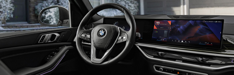 Photo showcasing tech features of the 2026 BMW X5