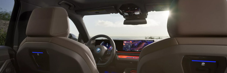 Photo of the interior of the 2026 BMW i5