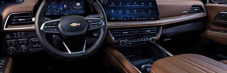 Photo of the interior of the 2026 Chevrolet Tahoe
