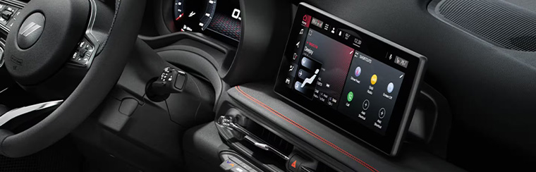 Photo showcasing tech features of the 2025 Dodge Hornet