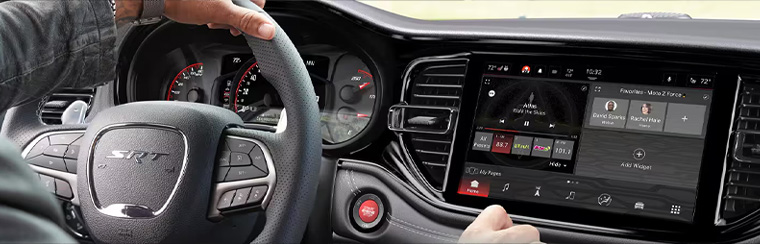 Photo showcasing tech features of the 2026 Dodge Durango