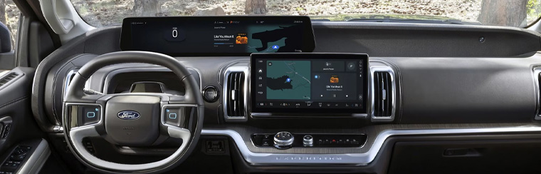 Photo showcasing tech features of the 2025 Ford Expedition