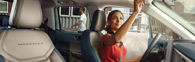 Photo of the interior of the 2025 Ford Maverick