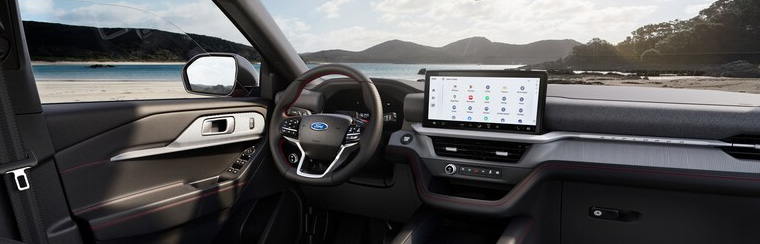 Photo showcasing tech features of the 2026 Ford Explorer