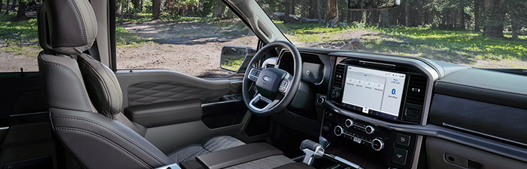 Photo of the interior of the 2026 Ford F-150