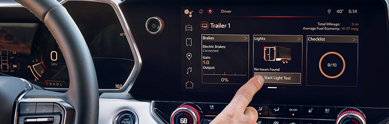 Photo showcasing tech features of the 2026 GMC Canyon