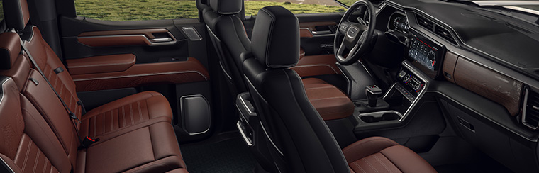 Photo of the interior of the 2026 GMC Sierra 1500