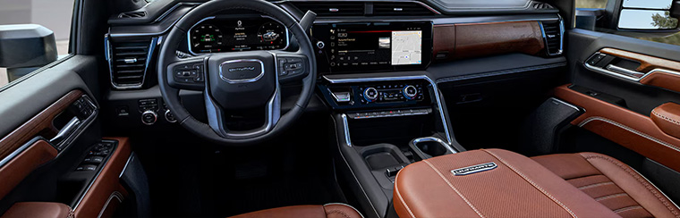 Photo of the interior of the 2026 GMC Sierra HD