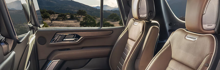 Photo of the interior of the 2026 GMC Yukon