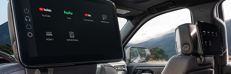 Photo showcasing tech features of the 2026 GMC Yukon