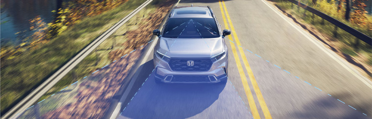 Photo showcasing tech features of the 2025 Honda CR-V 