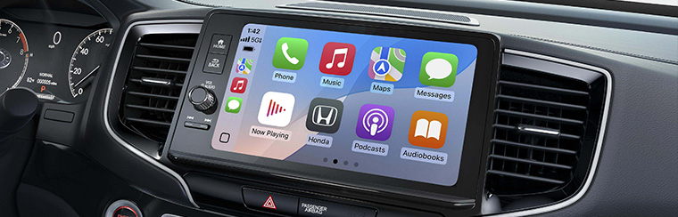 Photo showcasing tech features of the 2026 Honda Ridgeline