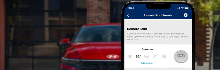 Photo showcasing tech features of the 2025 Hyundai Elantra