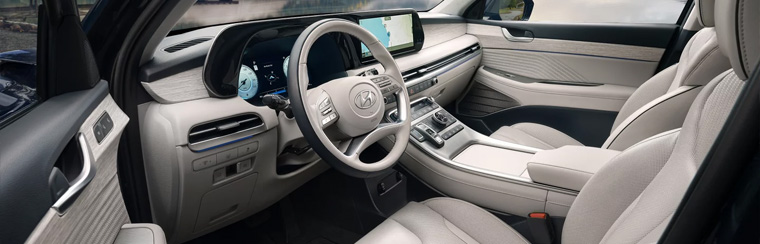 Photo of the interior of the 2025 Hyundai Palisade