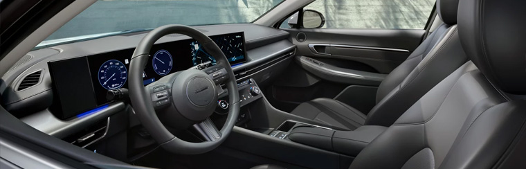 Photo of the interior of the 2025 Hyundai Sonata