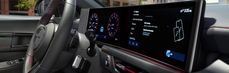 Photo showcasing tech features of the 2025 Hyundai Sonata