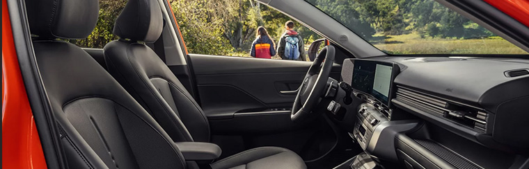 Photo of the interior of the 2026 Hyundai Kona