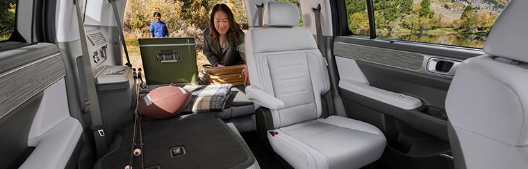 Photo of the interior of the 2026 Hyundai Santa Fe