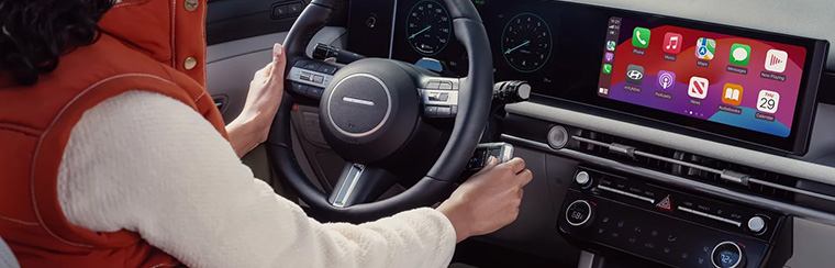 Photo showcasing tech features of the 2026 Hyundai Tucson