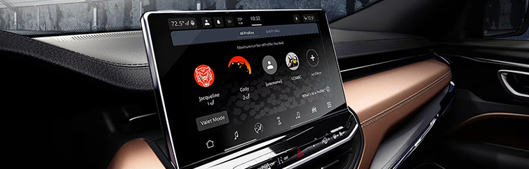 Photo showcasing tech features of the 2026 Jeep Compass