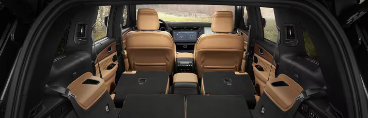 Photo of the interior of the 2026 Jeep Grand Cherokee
