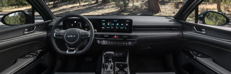 Photo of the interior of the 2025 Kia K5