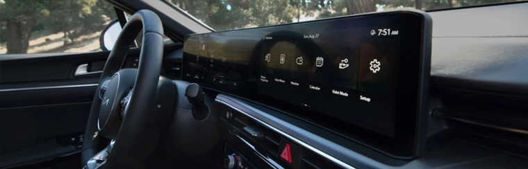 Photo showcasing tech features of the 2025 Kia K5