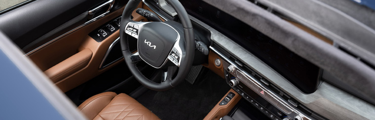 Photo of the interior of the 2025 Kia Telluride