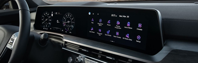 Photo showcasing tech features of the 2025 Kia Telluride