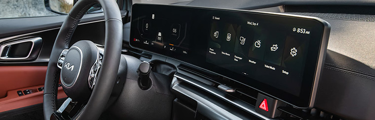 Photo showcasing tech features of the 2026 Kia Carnival