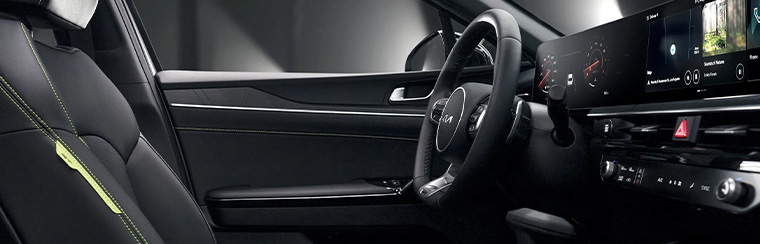 Photo showcasing tech features of the 2026 Kia K5